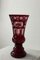 Vintage Glass Vase in Red Ruby Crystal from Berstdorfer Glashütte for Egermann, 1950s, Image 4