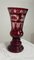 Vintage Glass Vase in Red Ruby Crystal from Berstdorfer Glashütte for Egermann, 1950s 8