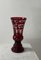 Vintage Glass Vase in Red Ruby Crystal from Berstdorfer Glashütte for Egermann, 1950s, Image 3