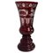 Vintage Glass Vase in Red Ruby Crystal from Berstdorfer Glashütte for Egermann, 1950s 1