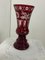 Vaso vintage in vetro rosso rubino di Berstdorfer Glashütte per Egermann, anni '50, Immagine 7