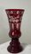 Vaso vintage in vetro rosso rubino di Berstdorfer Glashütte per Egermann, anni '50, Immagine 6