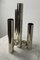 Space Age Stainless Steel Vase, Italy, 1970s 4