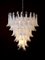 Lampadari in vetro bianco, 75 petali, Murano, anni '90, set di 2, Immagine 11