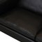 Børge Mogensen 2213 3.seater Sofa in Black Nevada Aniline Leather by Børge Mogensen for Fredericia, Image 6