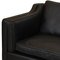 Børge Mogensen 2213 3-Sitzer Sofa aus schwarzem Nevada Anilin Leder von Børge Mogensen für Fredericia 14