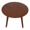 Circle Coffee Table in Smoked Oak by Hans Wegner for Getama 2