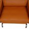 Poul Kjærholm Pk-31/1 Lounge Chair Reupholstered in Cognac Nevada Aniline Leather by Poul Kjærholm for E. Kold Christensen 8