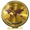 Horloge de Table Mid-Century GMT World Time Zone en Laiton, Allemagne attribuée à Wilhelm Kienzle, 1960s 1