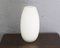 Italian White Blown Murano Glass Vase, Image 3