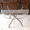 Vintage Gilt Metal Branch Side Table with Glass Top by Willy Daro, 1960s 7
