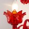 Lámpara de pared de cristal de Murano soplado, años 90, Imagen 11