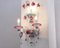 Hand-Blown Murano Glass Wall Lamp in Crystal, 1990s 5