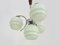 Lámpara colgante Art Déco de opalino verde pastel, años 20, Imagen 5
