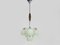 Lampe à Suspension Art Déco en Opaline Verte Pastel, 1920s 1