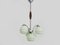 Lámpara colgante Art Déco de opalino verde pastel, años 20, Imagen 4