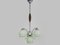 Lámpara colgante Art Déco de opalino verde pastel, años 20, Imagen 3