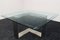 Glass and Steel Dining Table Attributed to Cecchi, 1960s, Image 6