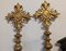 Procession Sticks in Gilded Wood, Set of 2 1