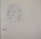 Marie Laurencin, Portrait of the Girl, Original Pencil Drawing, Image 1