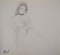 Marie Laurencin, Girl in Dress, Original Pencil Drawing 1