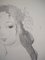 Marie Laurencin, Portrait de la jeune femme, dessin original au crayon 4