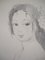 Marie Laurencin, Portrait of the Young Woman, Original Pencil Drawing 5