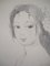 Marie Laurencin, Portrait of the Young Woman, Original Pencil Drawing, Image 5