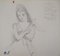 Marie Laurencin, Melancholy, Original Pencil Drawing 1