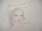 Marie Laurencin, Girl with a Hat, Original Pencil Drawing 3