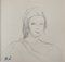 Marie Laurencin, jeune mannequin, dessin Original au crayon 1