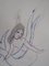 Marie Laurencin, sirena, dibujo a lápiz original, Imagen 3