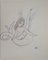 Marie Laurencin, sirena, dibujo a lápiz original, Imagen 1