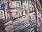 Michel Marie Poulain, Rue de Montmartre, 1969, Oil on Panel, Framed, Image 7