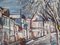 Michel Marie Poulain, Rue de Montmartre, 1969, óleo sobre tabla, enmarcado, Imagen 6