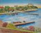 Elisée Maclet, The Port of Beaulieu sur Mer, Original Oil on Canvas 1