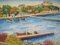 Elisée Maclet, Il porto di Beaulieu sur Mer, Olio originale su tela, Immagine 2