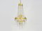 Vintage Chandelier with Glass Pampilles, 1950s 3