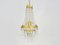 Vintage Chandelier with Glass Pampilles, 1950s, Image 3