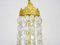 Vintage Chandelier with Glass Pampilles, 1950s 5