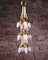 Sputnik Enamel & Brass Hanging Light in the style of Stilnovo, Italy, 1950s 2