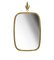 Mid-Century Brass Wall Mirror by United Workshops, Germany, Munich, 1950s, Image 2