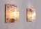 Applique da parete vintage in vetro di Murano di Egon Hillebrand per Hillebrand Lighting, Germania, anni '60, set di 2, Immagine 2