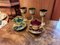 Tassen und Gläser aus Muranoglas mit Blattgold, 1950er, 5 . Set 4