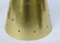 Lacquered Alumnium and Brass Ceiling Lamps, 1950s, Set of 4, Image 13