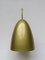 Lacquered Alumnium and Brass Ceiling Lamps, 1950s, Set of 4 2