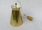 Lacquered Alumnium and Brass Ceiling Lamps, 1950s, Set of 4, Image 9