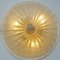 Murano Gold Foil Glass Ceiling Light, 1970s 4