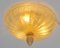 Lampada da soffitto in vetro di Murano dorato, anni '70, Immagine 6