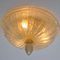 Lampada da soffitto in vetro di Murano dorato, anni '70, Immagine 5